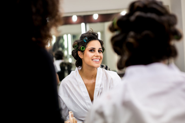 La novia y su sonrisa